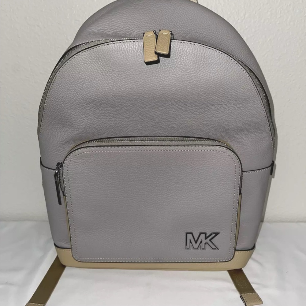 Michael Kors Gray Backpack with Structured Design